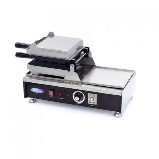 Waffle Maker Cakes - 6 pieces, thermostat 50°C to 300°C, timer with alarm, temperature indicator