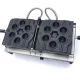 Waffle Maker Cakes - 6 pieces, thermostat 50°C to 300°C, timer with alarm, temperature indicator