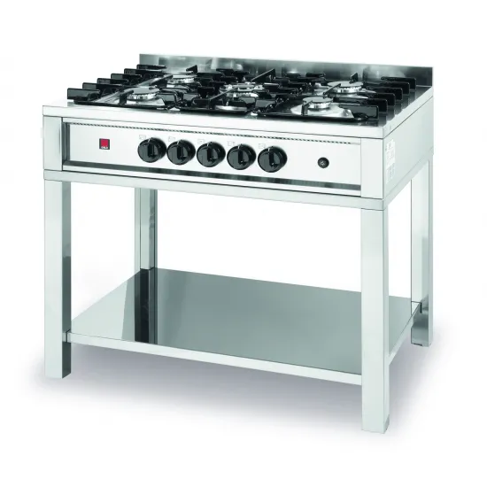 Gas Hobs - 5 Burners, on Open Base