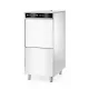 Dishwasher for large utensils - detergent dosing system and drain pump