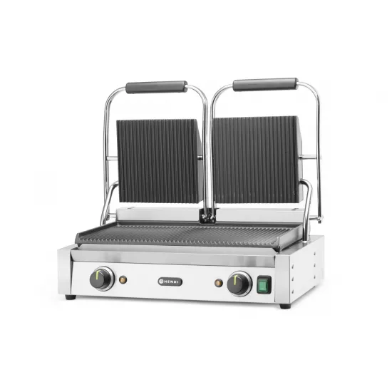 Double Contact Grill - Ribbed, with Variable Thermostat