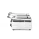 Contact grill with two plates - smooth and ribbed