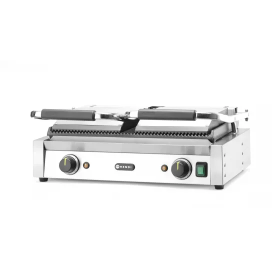 Double Contact Grill - Ribbed, with Variable Thermostat