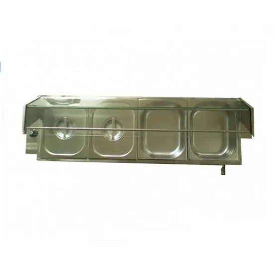 Bain-marie with tap suitable for 4 x 1/2 GN