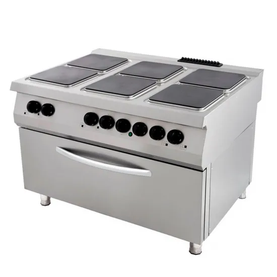 Electric stove with 6 hotplates and oven, series 900