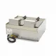 Double Electric Deep Fryer, 2x10 Liters, with 2 Drains, Three-phase