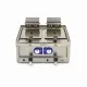 Double Electric Deep Fryer, 2x10 Liters, with 2 Drains, Three-phase