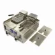 Double Electric Deep Fryer, 2x10 Liters, with 2 Drains, Three-phase