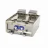 Double Electric Deep Fryer, 2x10 Liters, with 2 Drains, Three-phase