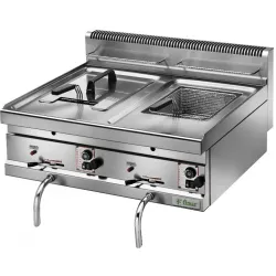 Gas Fryer 10L Two Wells on Base Fimar SF10DM