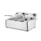 Deep Fryer, Electric 2 x 6 L, Adjustable Thermostat and Overload Protection