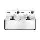Deep Fryer, Electric 2 x 6 L, Adjustable Thermostat and Overload Protection