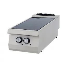 Ceramic hob with 2 infrared heaters - 40x90 cm, three-phase from line 900