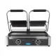 Contact grill - smooth plates 2x22cm - adjustable thermostat