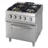 Cooking stove with 4 gas burners and gas oven, Series 90