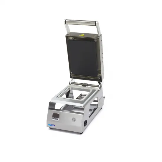 Food Packaging Machine with Top Sealing-Small 25x18 cm, 6-8 trays per minute