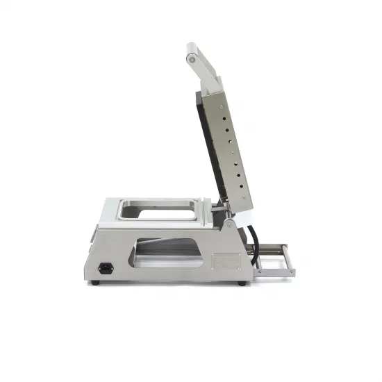 Food Packaging Machine with Top Sealing-Small 25x18 cm, 6-8 trays per minute
