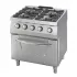 Professional gas stove with 4 burners and oven from series 700