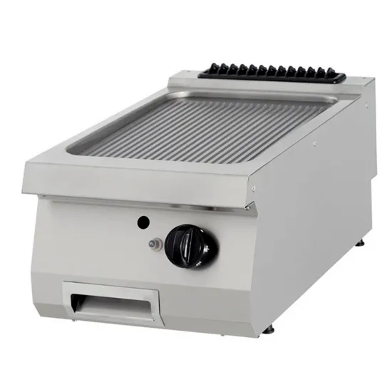 Gas grill, ribbed chrome plate, 40x90 cm. Single, - series 900 from 