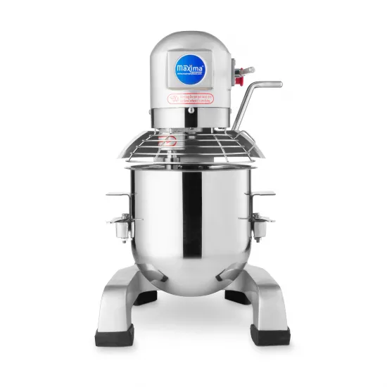 Planetary Mixer 30 Liters, 3 Speeds: 110 - 200 - 420 RPM, Metal Gears, Safety Guard