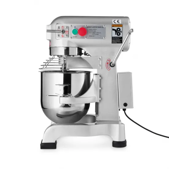 Planetary Mixer 30 Liters, 3 Speeds: 110 - 200 - 420 RPM, Metal Gears, Safety Guard