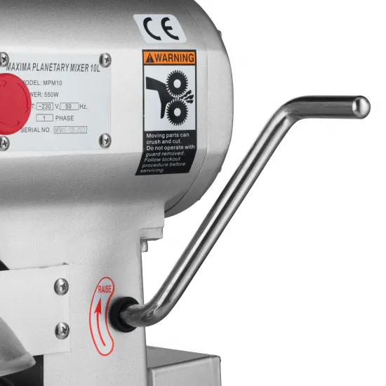 Planetary Mixer 30 Liters, 3 Speeds: 110 - 200 - 420 RPM, Metal Gears, Safety Guard