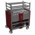 Grill Robata on two levels, closed base - red