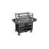 Grill Robata on two levels, closed base - brown