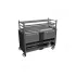 Robata grill on two levels with closed base – black MasterChef 500