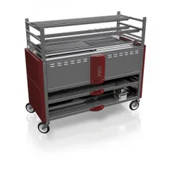 Robata grill on two levels with closed base – gray MasterChef 500