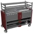 Robata grill on two levels with a closed base – red MasterChef 500