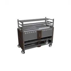 Robata grill on two levels with closed base – brown MasterChef 500