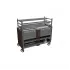 Robata grill on two levels with closed base – brown MasterChef 500