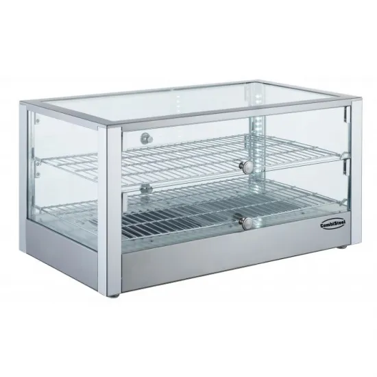 Hot Display Case on 2 Levels - 80L