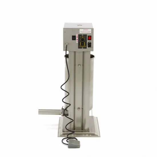 Automatic Sausage Filler, 15L - Vertical - Stainless Steel - Includes Foot Pedal and Attachments