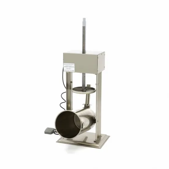 Automatic Sausage Filler, 15L - Vertical - Stainless Steel - Includes Foot Pedal and Attachments