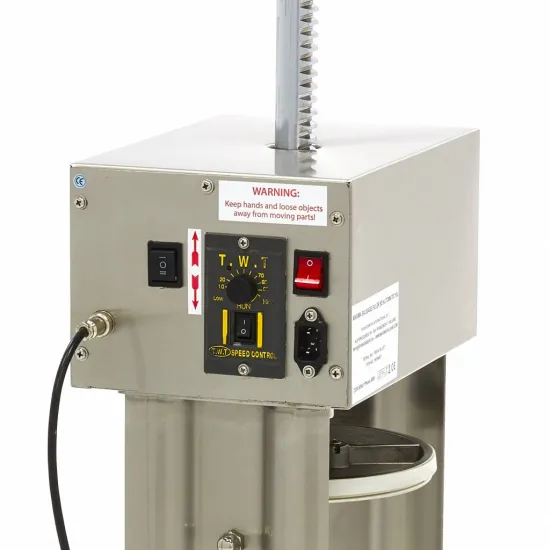 Automatic Sausage Filler, 15L - Vertical - Stainless Steel - Includes Foot Pedal and Attachments