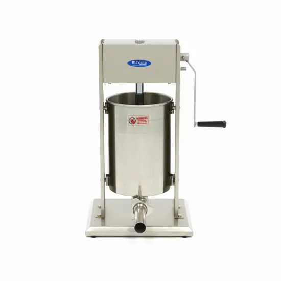 Manual Sausage and Churros Filler 12L - Vertical - Stainless Steel - Includes Attachments
