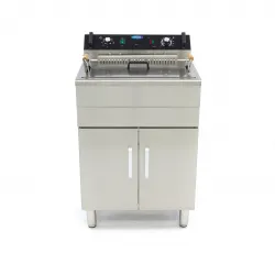 Electric Three-Phase Fryer 30 Liters - with Taps and Cabinet