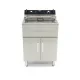 Electric Three-Phase Fryer 30 Liters - with Taps and Cabinet