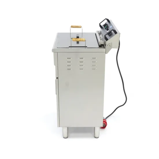 Electric Three-Phase Fryer 30 Liters - with Taps and Cabinet