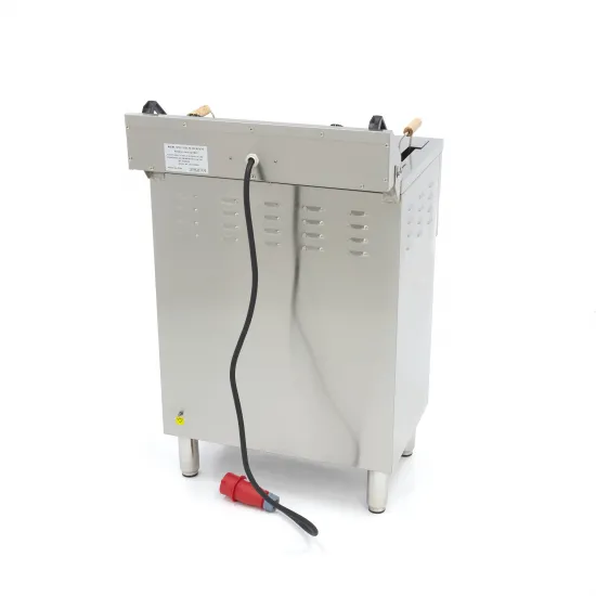 Electric Three-Phase Fryer 30 Liters - with Taps and Cabinet