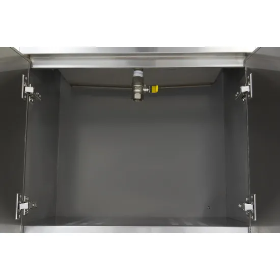 Electric Three-Phase Fryer 30 Liters - with Taps and Cabinet