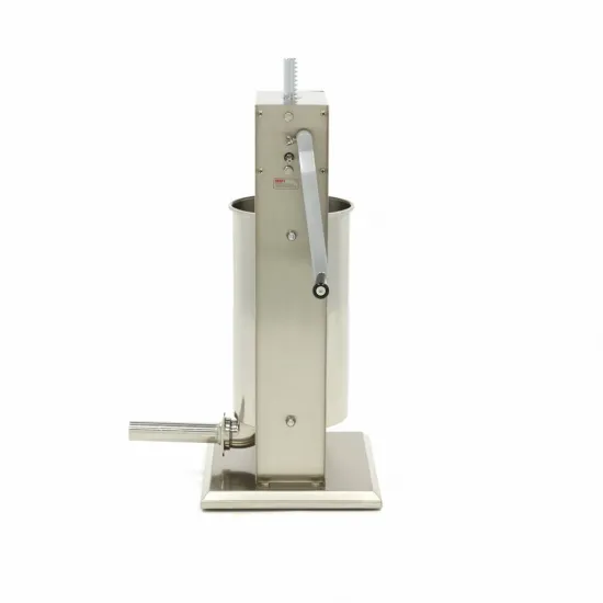Sausage Filler Machine 15L - Vertical - Stainless Steel - Includes 4 Attachments