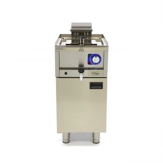 Professional Electric Deep Fryer, 10 Liters, with Tap, 40x60 cm, Three-phase