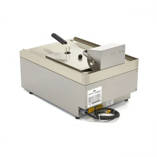 Professional Electric Deep Fryer, 10 Liters, with Tap, 40x60 cm, Three-phase