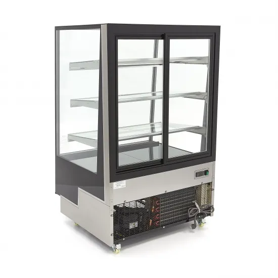 Refrigerated Display Case for Pastries 500 Liters - Black
