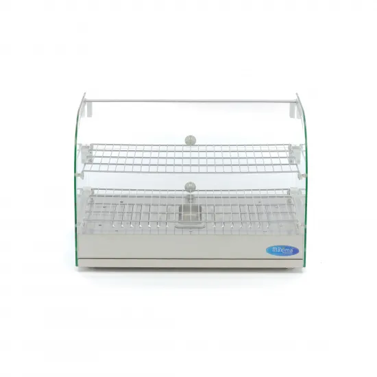 Heating showcase with 2 levels - 45 liters, 55 cm.