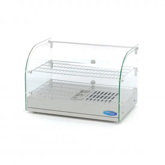 Heating showcase with 2 levels - 45 liters, 55 cm.