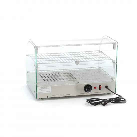 Heating showcase with 2 levels - 45 liters, 55 cm.
